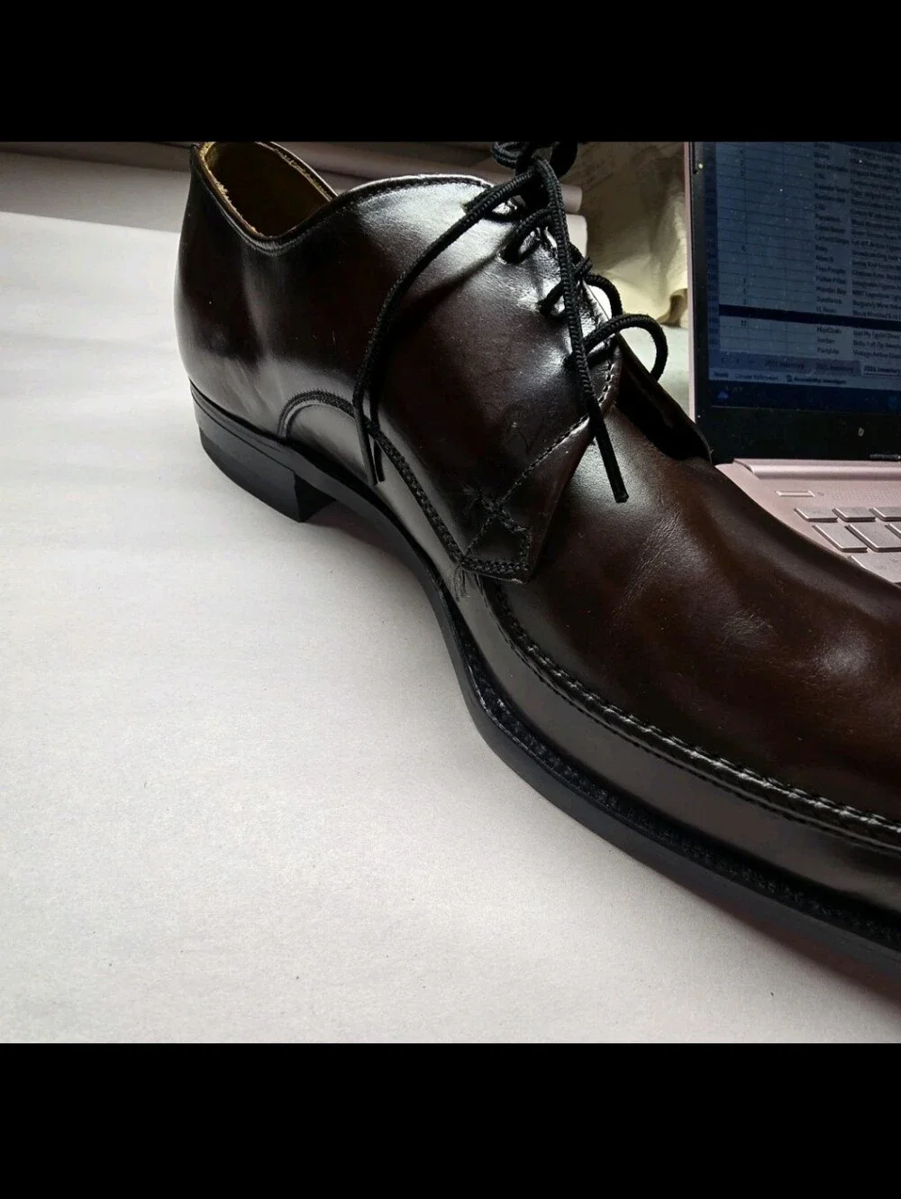 Dunham's Executives Balance Tread Brown Leather Dress Shoe Size 9 See Notes
